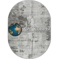 Российский ковер Rimma Lux 36874 Серый овал